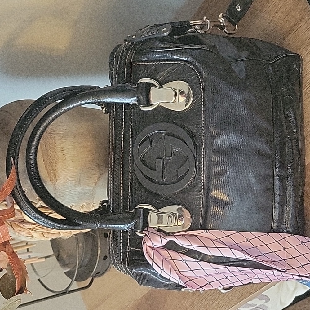 Gucci • Snow Glam • Patent Boston Bag